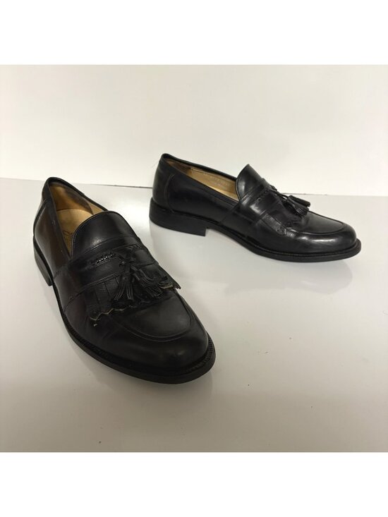 Johnston & Murphy Black Leather Loafer Mens Size 10.5M Signature Series Shoes main image 2
